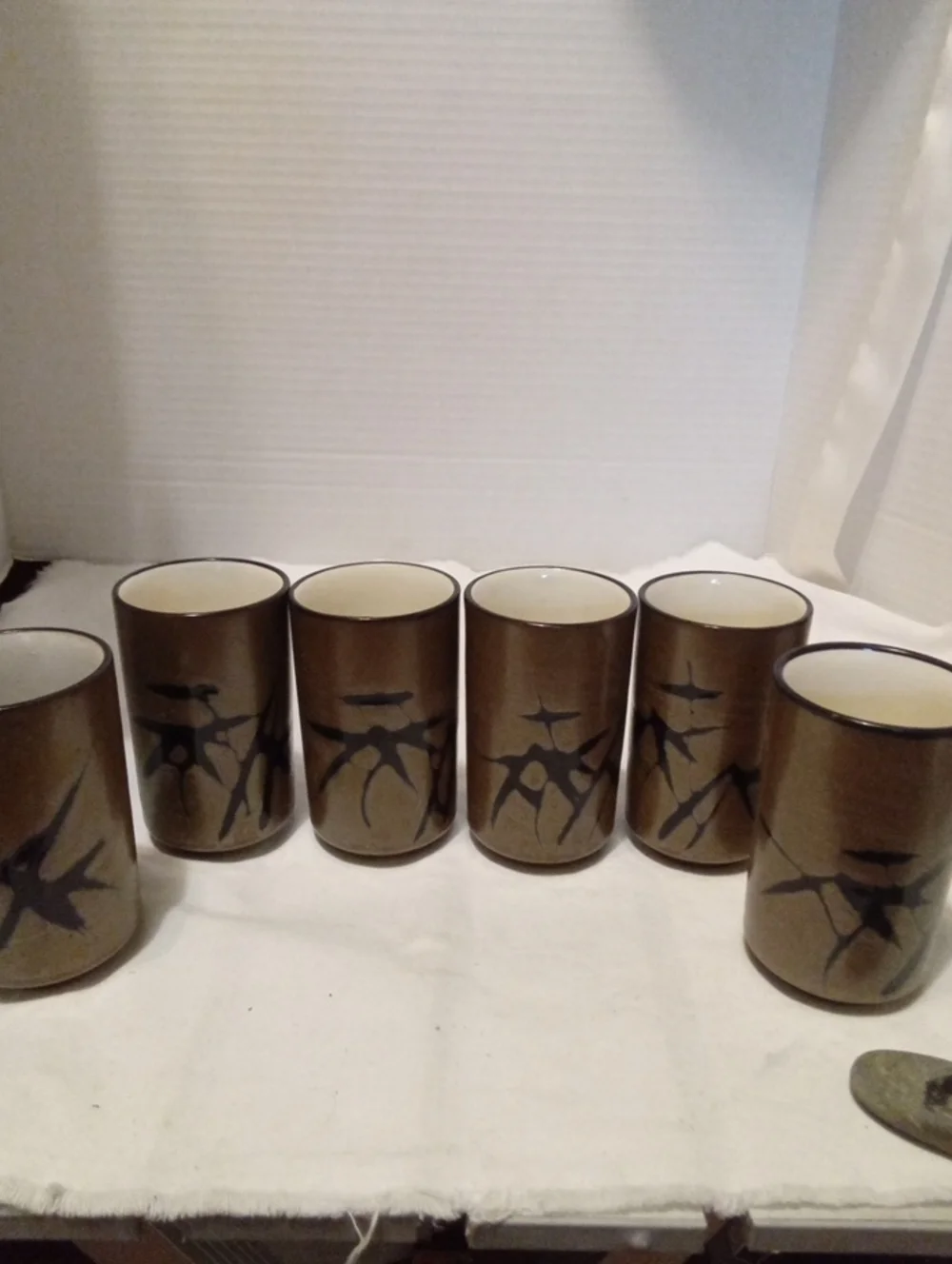 Vintage  Otagiri Stoneware Tea  Or Sake  Cups From Japan 6